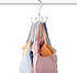 Bra Hanger for Closet, Rotatable Metal Tank Top Organizer with Max 24 Capacity for Sport Bra Storage (Silver, 1 Pack)