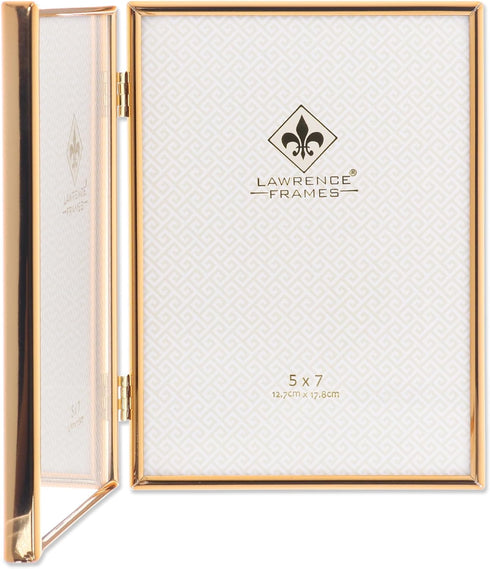 Lawrence Frames Metal Frame, Simply Gold, 5x7 Double