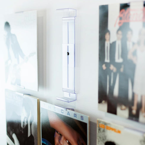 CollectorMount Album Mount 1 Pack - Adjustable Wall Mount Frame Brackets or Shelf Stand for Vinyl Records