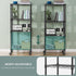 4-Shelf 11.8" 17.7" 40.8" M MZG Adjustable Heavy Duty Steel Wire Rack, Adjustable Storage Shelving Unit with Wheel