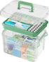 ANYPROLUS 15QT Clear Medicine Organizer Box with Handle, Plastic Medicine Container with
