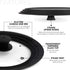 Universal Lids Set of 2, Modern Innovations, Fits 7 to 12-Inch Cookware, Silicone Replacement Pan Lid, Black