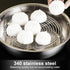 Round Steamer Rack and Cooling Rack - Stainless Steel Pot Trivet, Cooking Rack for Baking, Canning, Steaming