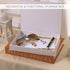 Cenjeery Set 2 Minimalist Decorative Books for Home Decor - of Aesthetic Faux/Fake Book Boxes Enhance Coffee Table