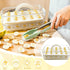 Lignumix (2 Deviled Egg Containers with Lid & Handle Layer Snap-on) PET Thickened Eggs Holder Inc Egg Slicer Kitchen