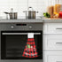 Boccsty Christmas Tree Truck Fingertip Bath Towels, 2 Pcs Red Black Plaid Tartan Kitchen Hand Towels