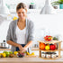 Countertop, 3-Tier 3 (9.5, Plate Organizer for Cabinet and Kitchen Bamboo Corner Shelf - Space Saver, Tier Shelf