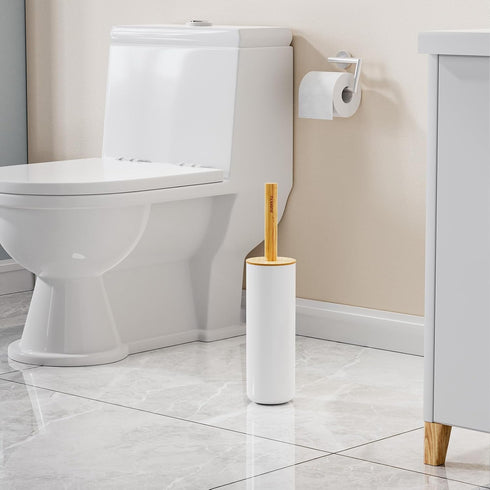 Set, Set SUBEKYU Toilet Brush, Toilet Bowl Brush and Holder Bathroom Toilet Bowl Cleaner Scrub Brush Scrubber for Deep