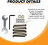 Kings Brand Furniture Bed Frame Hardware Set - 42 Pcs Heavy Duty Screws and Bolts for Metal Bed Frame