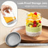 16oz 3 Pack Overnight Oats Containers with Lids, Wide Mouth Mason Jars with Lids, Glass Jars with Airtight lid for Chia