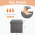 ZEUKMXOO Storage,35 Inches Grey15Wx15Dx15H Storage Ottoman Footrest Stool Small Ottoman with Foldable Ottomans Foot
