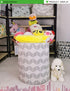 LANGYASHAN Collapsible Laundry Basket, Canvas Fabric Organizer for Storage, Toy Bins, Gift Baskets, Bedroom Clothes,