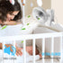 BESKAR Clip on Fan - 360° Rotation Quiet Stroller Fan with Strong Airflow, Portable Small Fan for Office, Bedroom