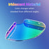 7x7 Inch Set 2, Sezanrpt Corner Shelf Wall Mount of Iridescent Acrylic Corner Floating Shelves, Corner Wall Organizer