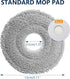 Replacement Parts for Dreame L20 Ultra / L30 Ultra Robot Vacuum Cleaner - 1 Main Brush, 4 Dust Bags, 4 Mop Pads, 2 HEPA