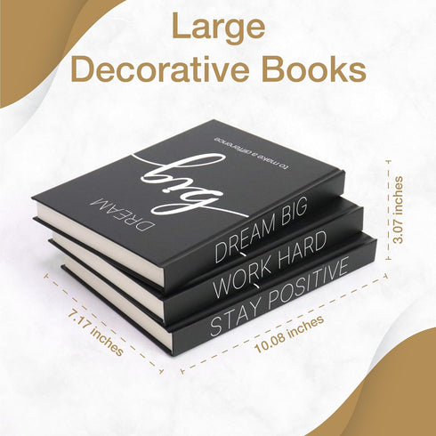 Set Decorative Books for Home Decor - Faux for decoration Coffee Table | Book Shelf Decor | Entryway | Console Table