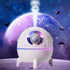 Cool Mist Humidifiers, Mini USB Humidifier, Cute Spaceship Shaped Portable Household Ambient Light Humidifier, US Plug