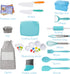 Set Kids Cooking and Baking with Storage Case Real Cooking Supplies with Cookbook Knives Apron Chef Hat Kids Cooking