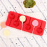 Webake Lollipop Mold with Sticks, 3 Pack Silicone Sucker Molds, 6 Cavity Swirl Lollipop
