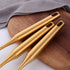 Slotted Spoon, Gold, 14.69 inch Long Handle Cooking Utensil Kitchen Tool by BUY THINGS!
