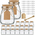 Folinstall 7oz Small Glass Jars with Cork Lids, 20 Pack Yogurt Container