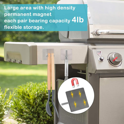 Heavy Duty Magnetic Paper Towel Holders with Strong Backing - Fits Large Paper Towels, Ideal for Kitchen Use