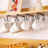 Mug Hooks Under Cabinet,3 Pieces Under Cabinet Mug Holder,Under Shelf Mug Organizer Rack with 12 Hooks,Display Hanging Storage Hook for Mugs/Coffee Cups/Kitchen Utensils, Black by EigPluy