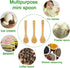 5Pcs Small Wooden Spoons, 5 inches Mini Wood Soup Salt Tasting Spoons for Coffee, Tea, Sugar