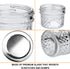 Jars,4 OZ 40 PACK Accguan Mini Mason Glass Canning Jelly Jars With Regular LidsSilver,Ideal for Honey,Jam,Wedding