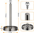 Paper Towel Holder (with Crystal Ball) Steel Paper Towel Holder countertop,Paper Towel Holder Stand for Kitchen Countertops, Bars & Dining Tables,Fits Standard & Jumbo Rolls,Brushed Nickel by Kasunto