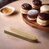 BambooMN Mini Bamboo Disposable Tongs, 3.9", 20 Pieces, Toast Tongs