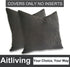 2 pcs Pack Throw Pillow Covers Corduroy Solid Soft Chestnut Brown 18x18 Inch Decorative Pillow Cases