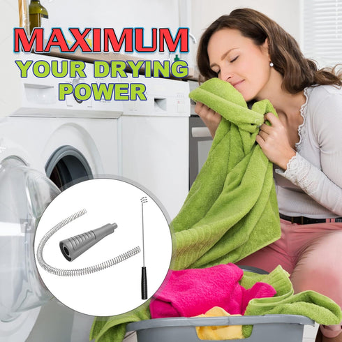 Sealegend 2PCS Dryer Vent Cleaner Kit, Guide Wire Vacuum Hose Attachment Brush Lint Remover for Power Washer and Dryer