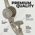 Zulay Kitchen Premium Garlic Press Set, Rust Proof & Dishwasher Safe, Easy-Squeeze with Silicone Peeler