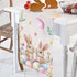 HELLOWINK 72 Inches 13" Easter Bunny Egg Floral Table Runners Long Cotton Linens Party Coffee Table Runner Cloth
