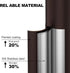 Bronze Toilet Brush and HolderExtra Long Handled Toilet Brush for BathroomStainless Steel Heavy Duty Toilet Bowl