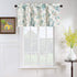 VOGOL Blue Spring Flower Window Valance, Country Style Faux Linen Decorative Topper for Kitchen, 52 x 18 Inches, 1 Panel