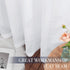 NICETOWN White Sheer Curtains, 63 inch Length for Bedroom, 2 Pieces, 60" W, Rod Pocket Translucent Voile
