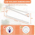 2 Pack 20 Tumbler Lid Organizer, Horizontal Tumbler Lid Storage Hook to Hold Up Lids, Space Saving Cup Lid Holders