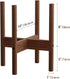 10 Inch ALIGADO Bamboo Plant Stand Indoor, for Up to Pots, Built to Fit Corners, Sturdy & Stable Design, Walnut Finish