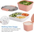 Freshmage Salad Lunch Container To Go, 2 Packs 52-oz Bowls with 3 Compartments for Salad Toppings