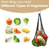 DMIMIA 4Pcs, Chicken Vegetable Fruit Hanging Feeder Reusable String Bag with Hook for Chicken Coop Toys, Poultry