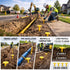 (10-Pack Low Profile Survey Stakes - High-Visibility - Survey Markers Boundary Markers Hi-Vis Garden Stakes (Yellow)