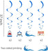 30Ct Shark Hanging Swirl Decorations, Ocean Birthday Theme, Under The Sea Party Supplies for Kids Decor