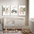 Pouydmi 12x16 Inch 3Pcs Nursery Farm Animal Wall Art Decor Baby Animal Canvas Prints Nursery Kids Farmhouse Poster Farm