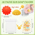 36 Sets Loopeer Sun Soaps for Baby Shower Party Favors Mini Handmade Sunshine Soap Gifts with Thank You Card for Guest