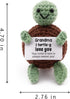 caiyjhao Crochet Interesting Mini Turtle, Inspirational Crochet Turtle, with Emotional Support Card, Lovely Wool