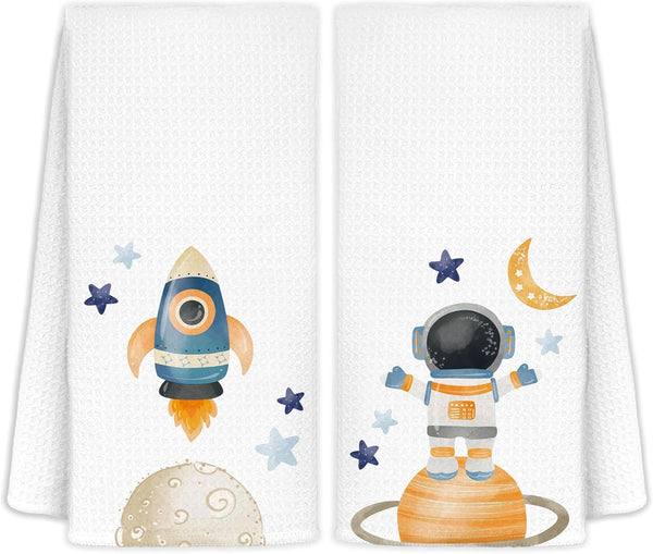 Outer Space Room Nursery Decor, Kids Towels for Bathroom, Astronaut Decorative Gifts