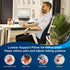 QUTOOL Lumbar Support Pillow for Office Chair, Memory Foam Low Back Support for Car, Ergonomic Back Cushion