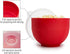 Goodful Silicone Popcorn Popper, Collapsible Hot Air Microwavable Popcorn Maker Bowl Made without BPA (Red)